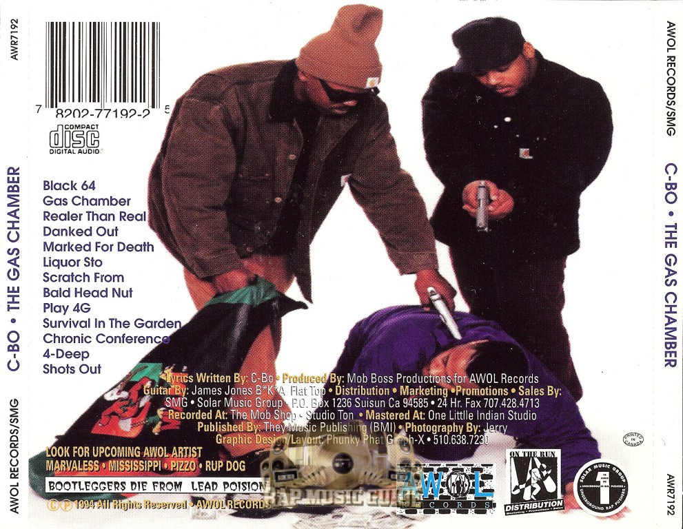C-Bo - Gas Chamber: 4th Press. CD | Rap Music Guide